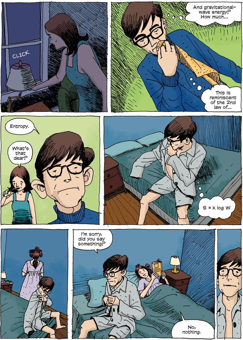 Page 131 of the upcoming Stephen Hawking graphic novel.